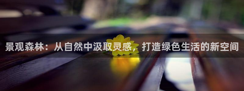 新宝gg__：景观森林：从自然中汲取灵感，打造绿色生活的新空间